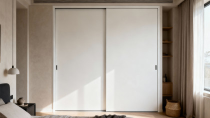 Melamine sliding doors