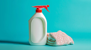 White vinegar cleaning solution