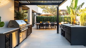 MEDITE Tricoya Extreme MDF outdoor kitchen