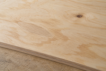 Plywood surface knots