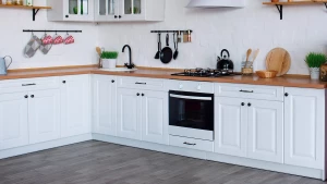 Example of traditional square raised door