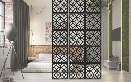 A room divider cut with the CNC machine