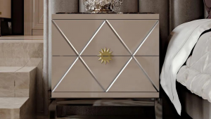 decorative grooves cut in a panel using the CNC cutting service