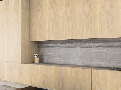 Crown cut reverse slip matched oak