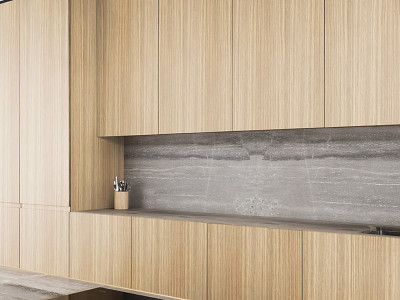 Quarter cut reverse slip matched oak