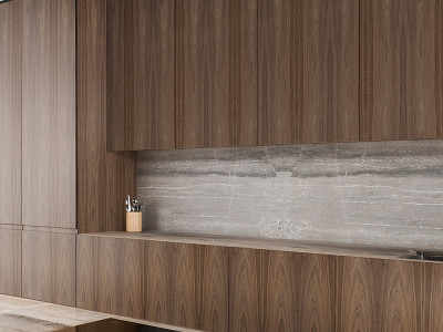 Crown cut book matched walnut