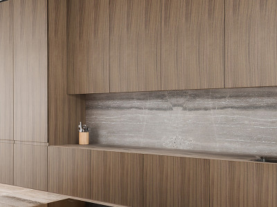 Quarter cut slip matched walnut