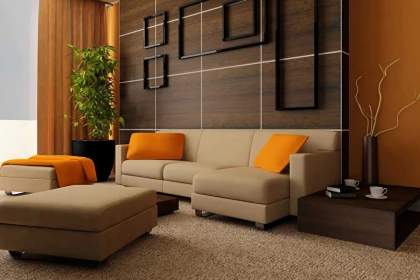 Wenge veneered MDF wall panels