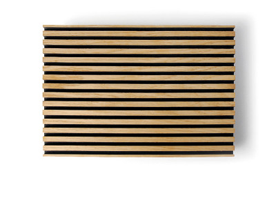 Slatted wall panel oak