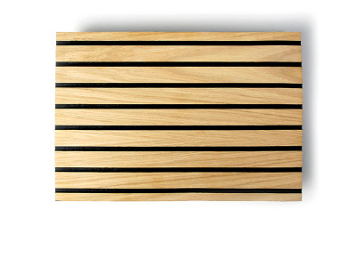 Chamfered wall panel oak